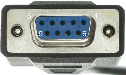 DE-9S female connector